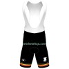 Fietskleding (Fietsshirt + Korte Koersbroek) 2023 Fenix-Deceuninck Belgisch Kampioenschap - Geel Rood Zwart
